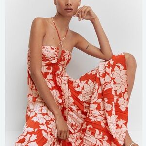 Floral Strapless Maxi Dress